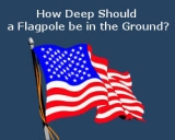 How Deep Should a Flagpole be in the Ground?